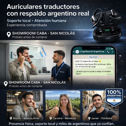 Lingo XR4 Auricular traductor de idiomas en tiempo real