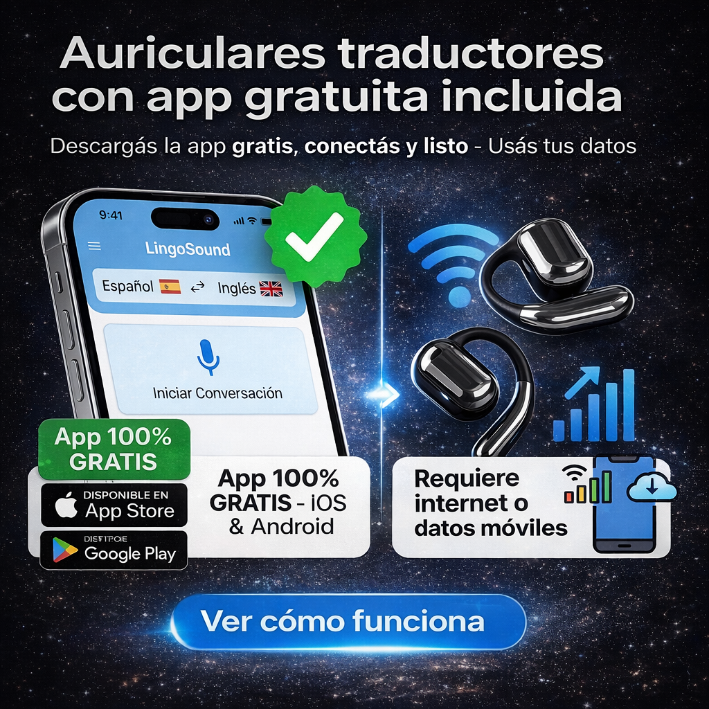Lingo XR4 Auricular traductor de idiomas en tiempo real