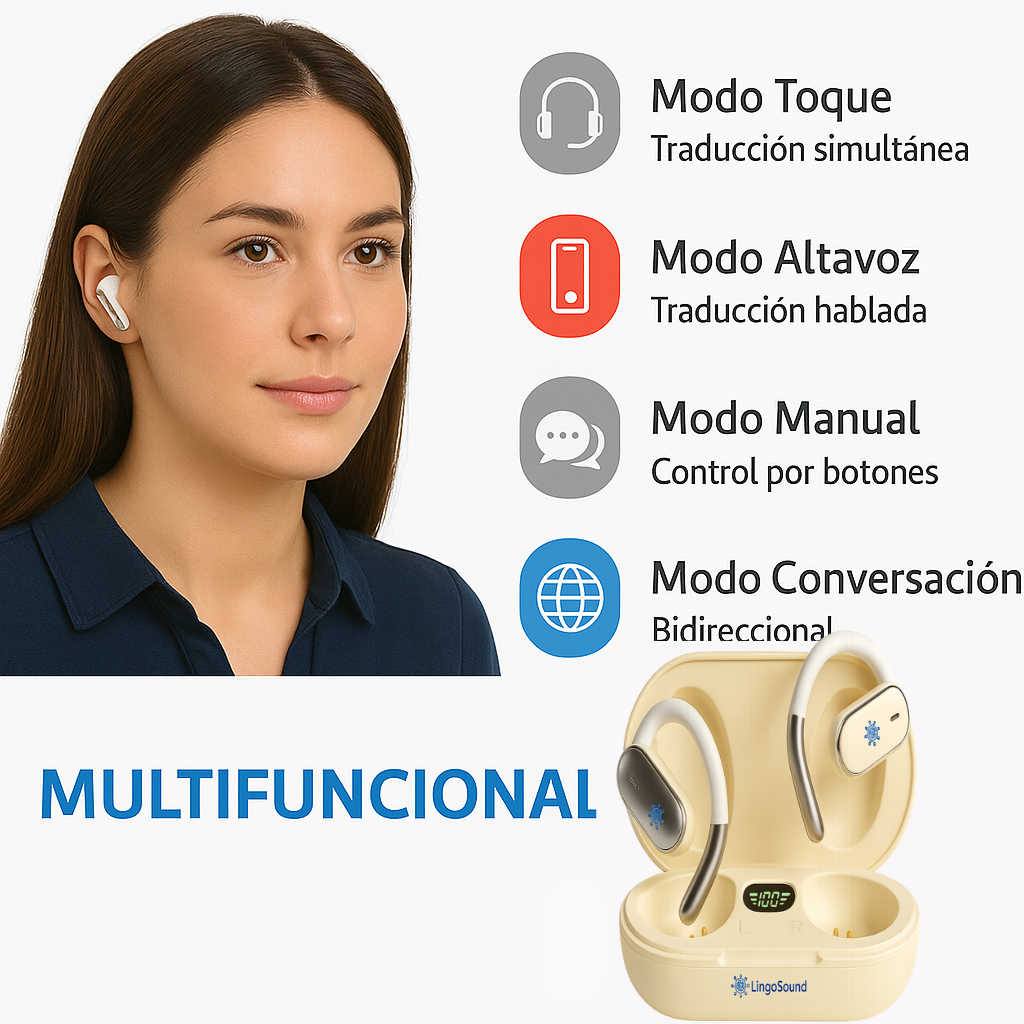 Lingo XR4 Auricular traductor de idiomas en tiempo real